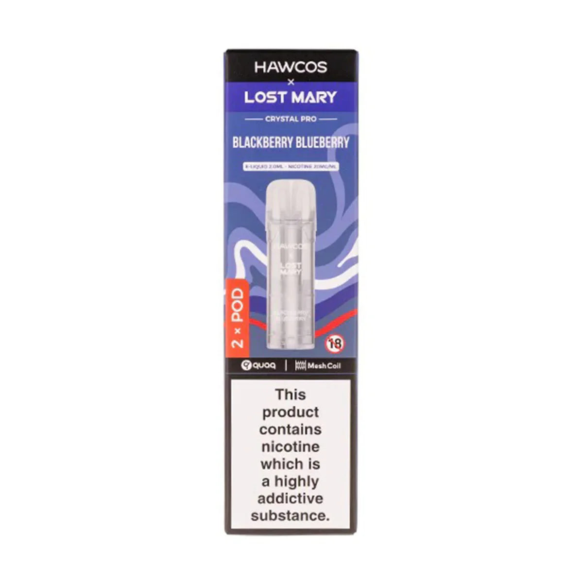 Hawcos x Lost Mary Crystal Pro Prefilled Pods Refill Hawcos x Lost Mary Crystal Pro Prefilled Pods Refill