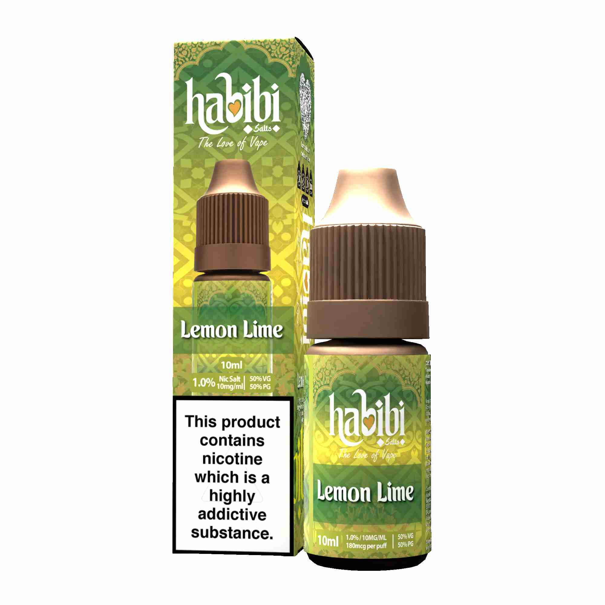 Habibi Lemon & Lime Nic Salt Vape Juice - 10 Pack Habibi Lemon & Lime Nic Salt Vape Juice - 10 Pack