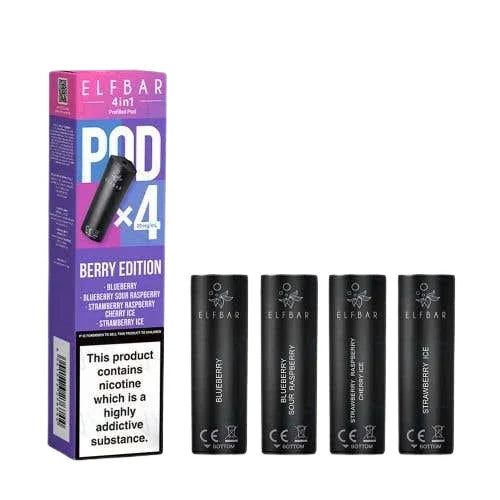 Elf Bar 4-in-1 Prefilled Pods | 4 Pack | 5 for 30 Elf Bar 4-in-1 Prefilled Pods | 4 Pack | 5 for 30