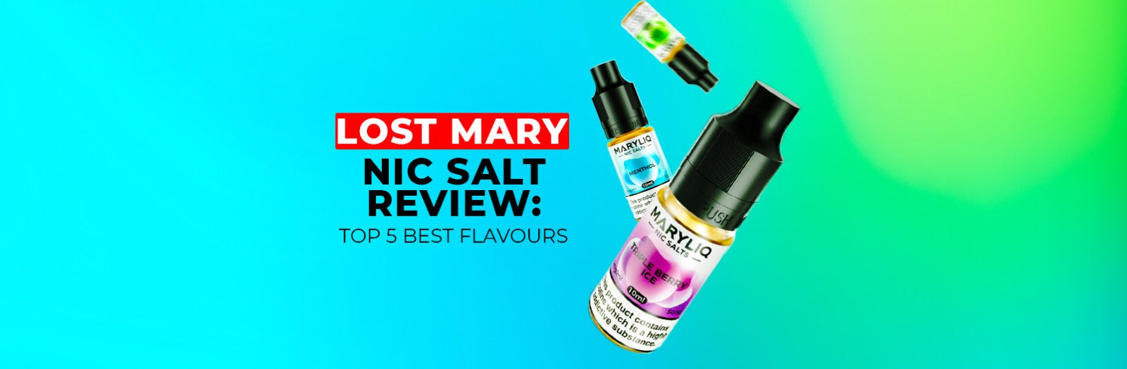 Top 5 Lost Mary Nic Salts Flavours From 1.60 or 10 for 16
