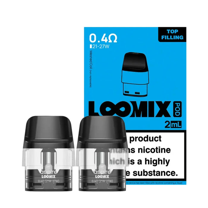 0.4 ohm ASPIRE LOOMIX PODS - Vapour Deal