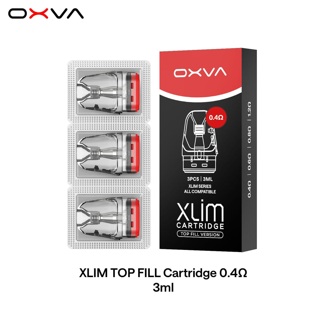 0.4ohm OXVA Xlim Top Fill Cartridge - 3ml - Vapour Deal LTD
