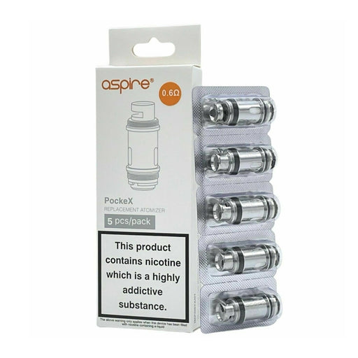 0.6 ohm Aspire PockeX Replacement Coils