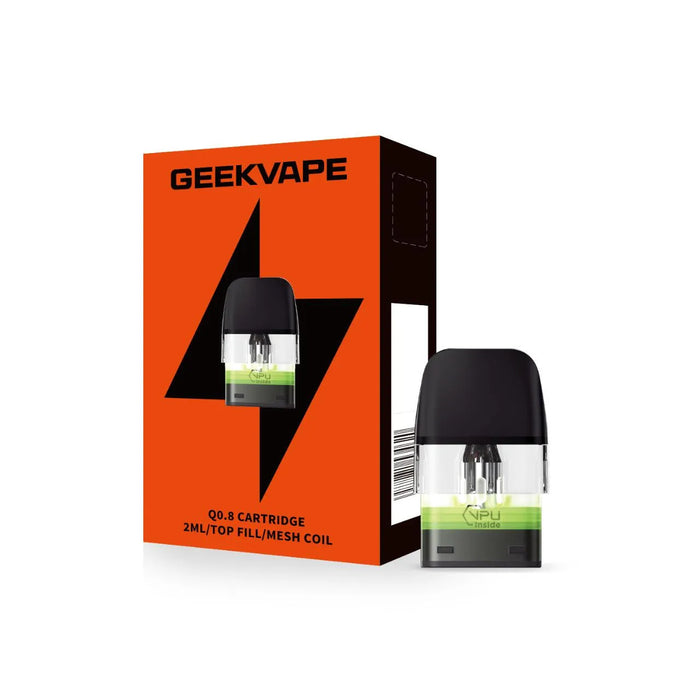 0.8 OHM TOP-FILL GEEKVAPE Q V2 POD CARTRIDGES