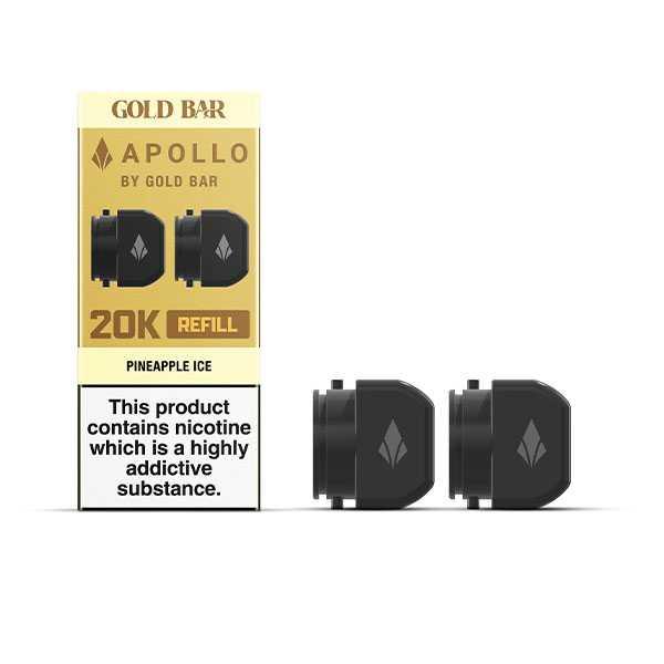 Gold Bar Apollo 20K Prefilled Refill Containers