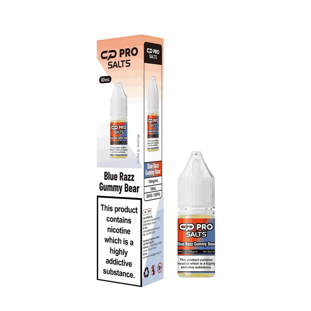 10mg Blue Razz Gummy Bear Nic Salt By Crystal Pro CP