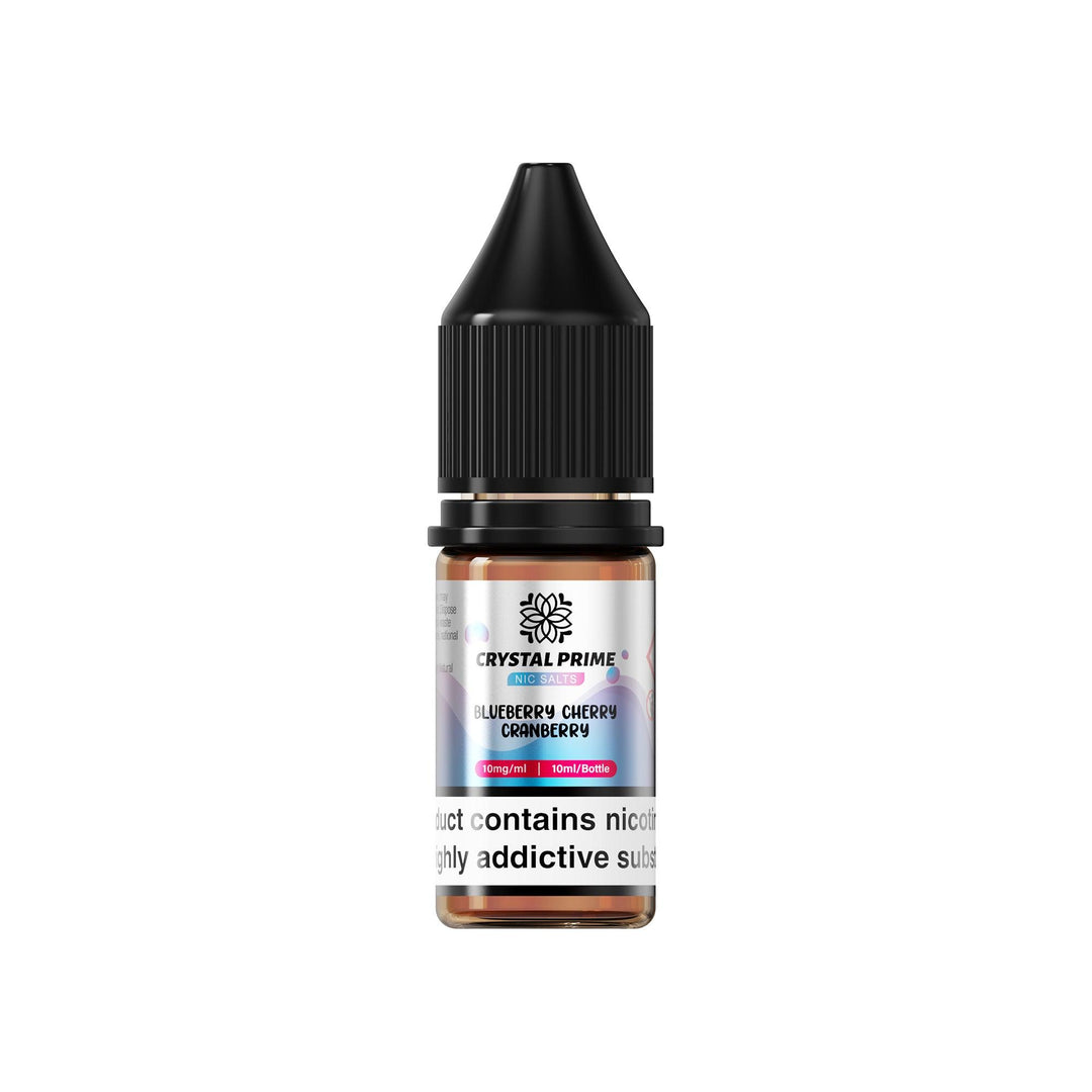 Crystal Prime Blueberry Cherry Cranberry Nic Salt Vape Juice - Vapours Deal Ltd