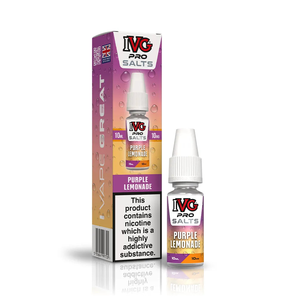 10mg IVG Pro Salts Purple Lemonade Nic Salt 10ml