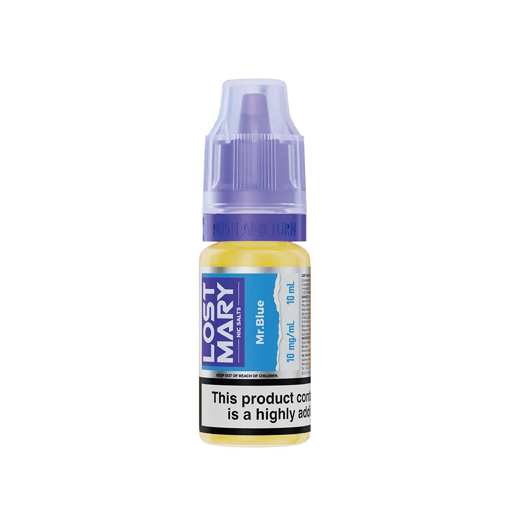 10mg Lost Mary Mr Blue Nic Salt E-Liquid - 10ml