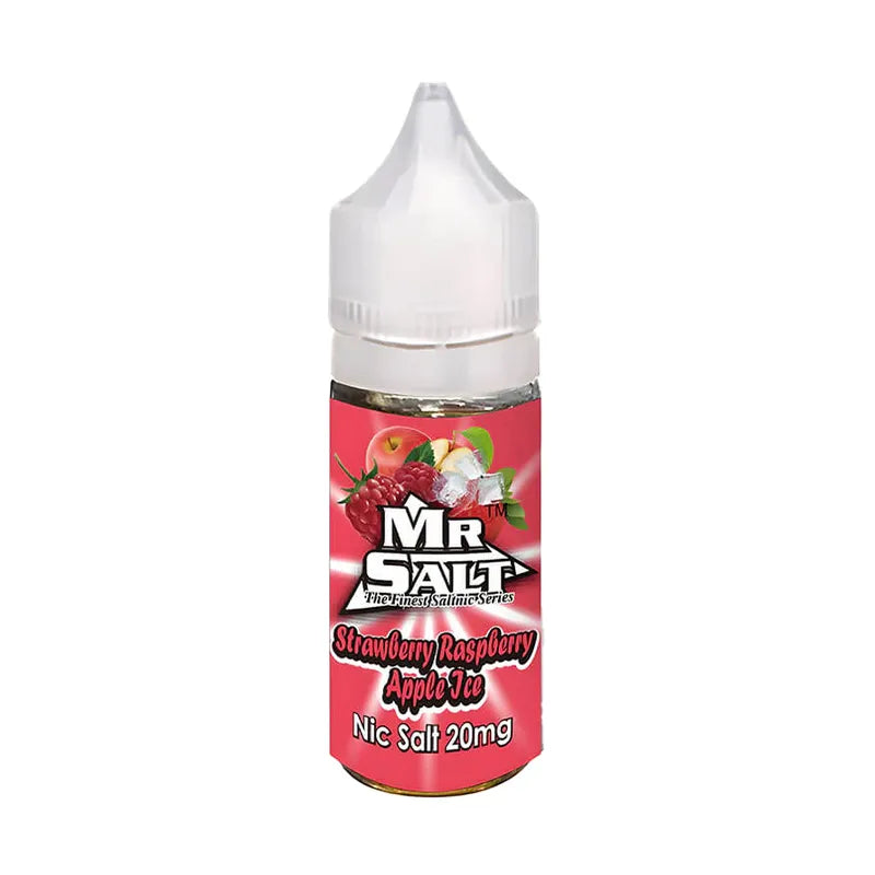 10ml Mr Salt Strawberry Raspberry Apple Ice Vape Juice - 10 Pack