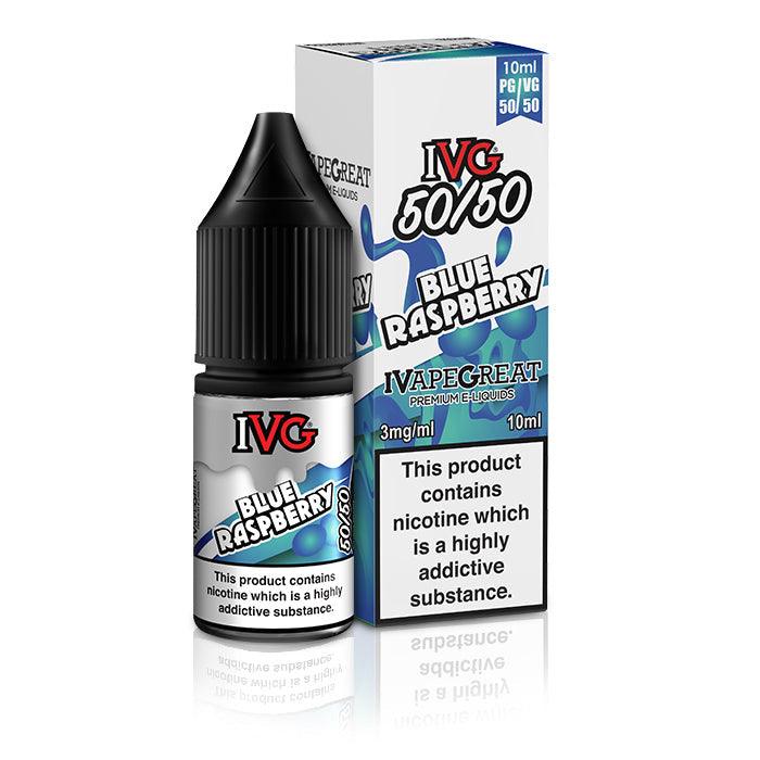 IVG 50/50 Blue Raspberry 10ml Nic Salt Vape Juice - Vapours Deal Ltd