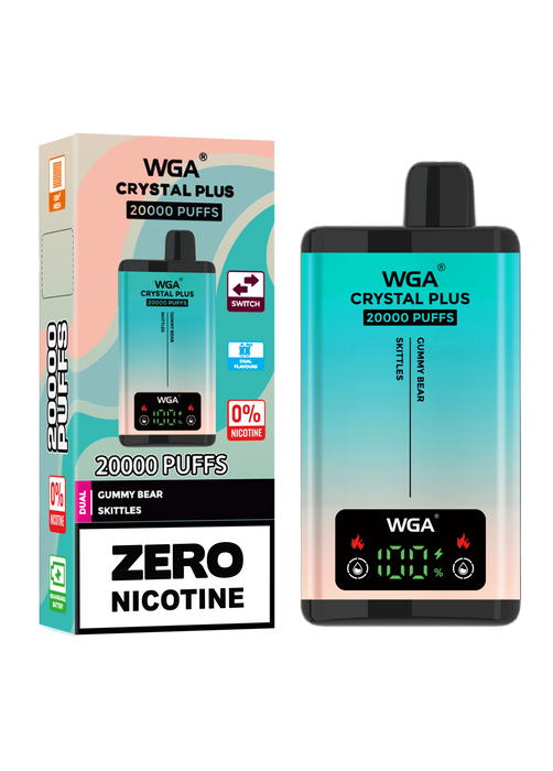 WGA Crystal Plus 20000 Gummy Bear / Skittles 0 Nicotine Disposable Vape