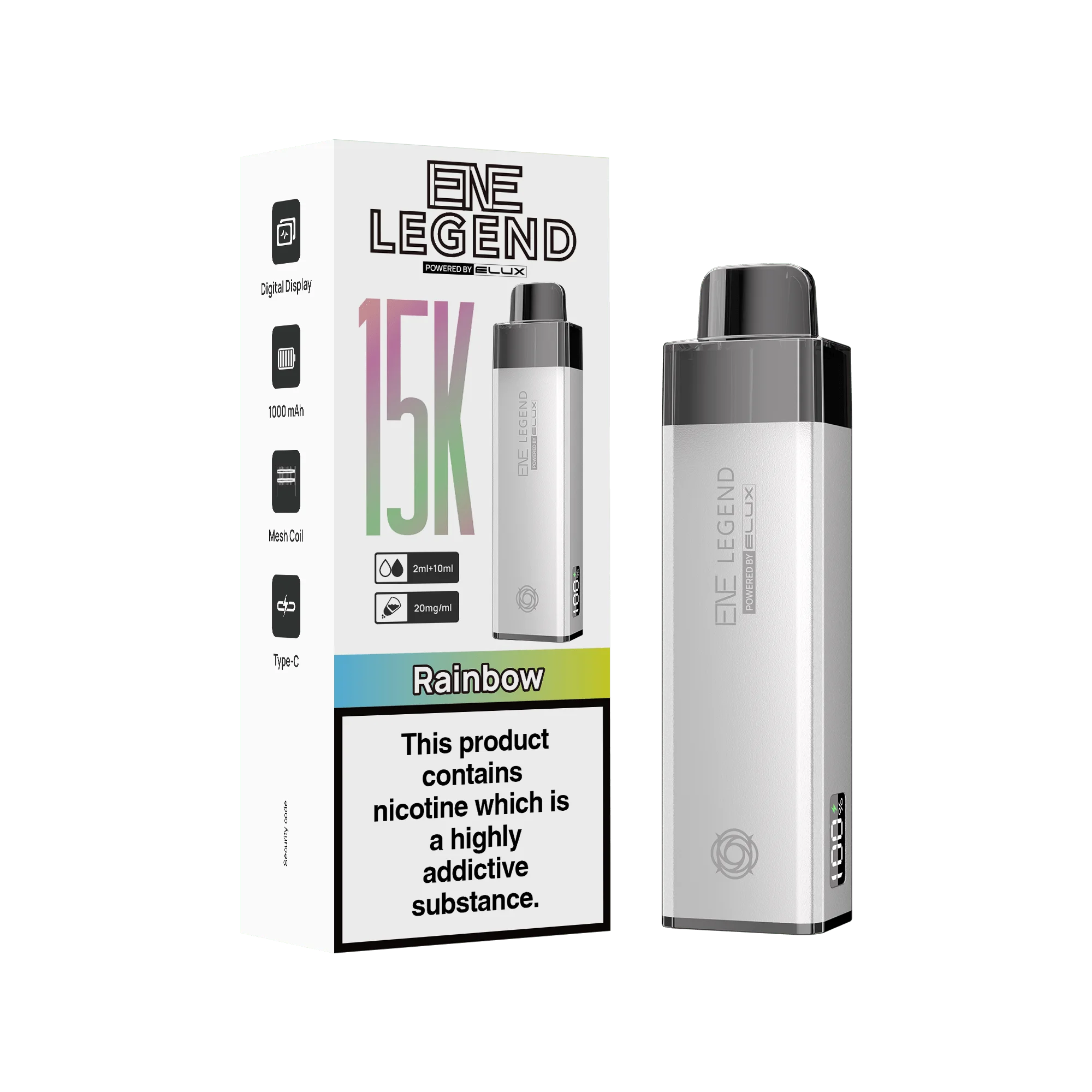 Elux ENE Legend 15K Vape Kit | Any 3 for 25 Elux ENE Legend 15K Vape Kit | Any 3 for 25