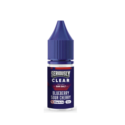 20mg Blueberry Sour Cherry E-Liquid by Seriously Clear Bar Salt