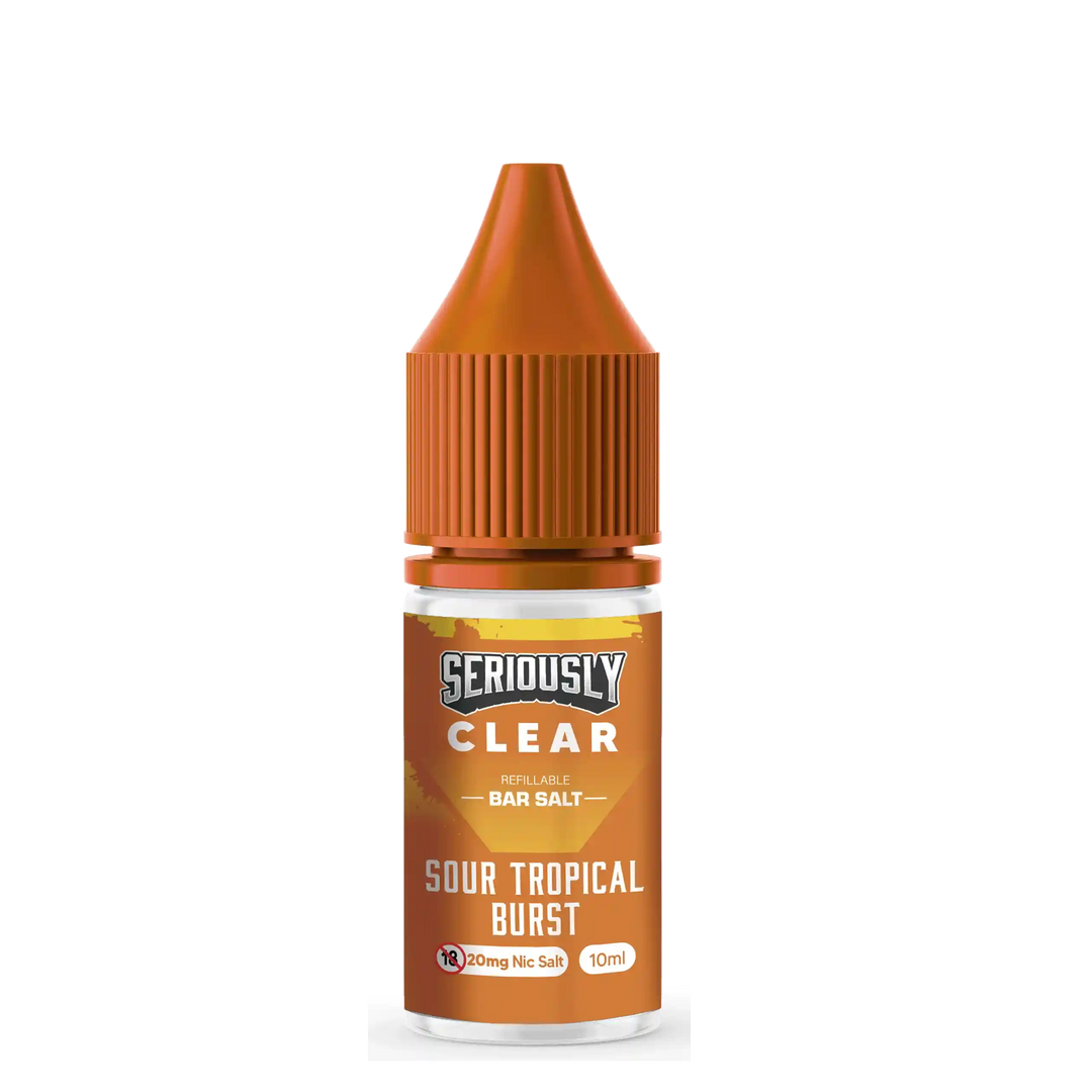20mg Sour Tropical Burst E-Liquid by Seriously Clear Bar Salt