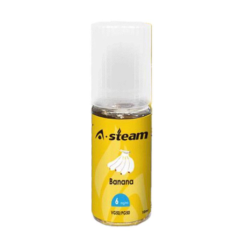 A Steam 10ml Banana 50/50 Vape Juice - 10 Pack