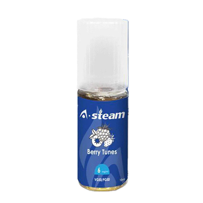 A Steam 10ml Berry Tunes 50/50 Vape Juice - 10 Pack