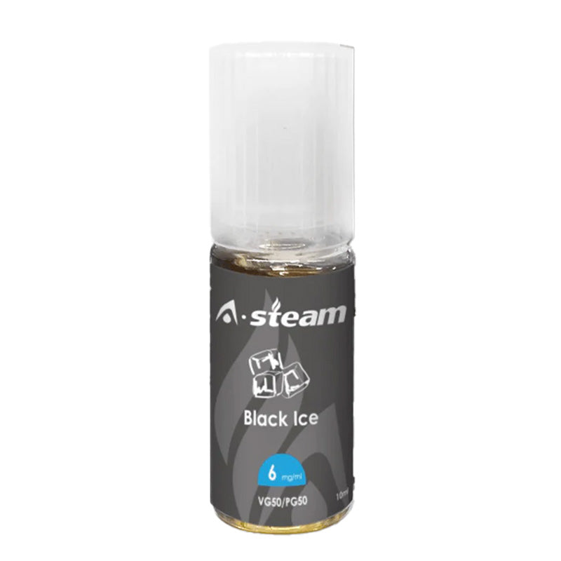 A Steam 10ml Black Ice 50/50 Vape Juice - 10 Pack