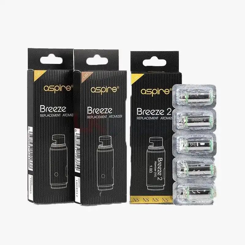 Aspire BREEZE Replacement Coils – Pack Of 5 - Vapours Deal Ltd