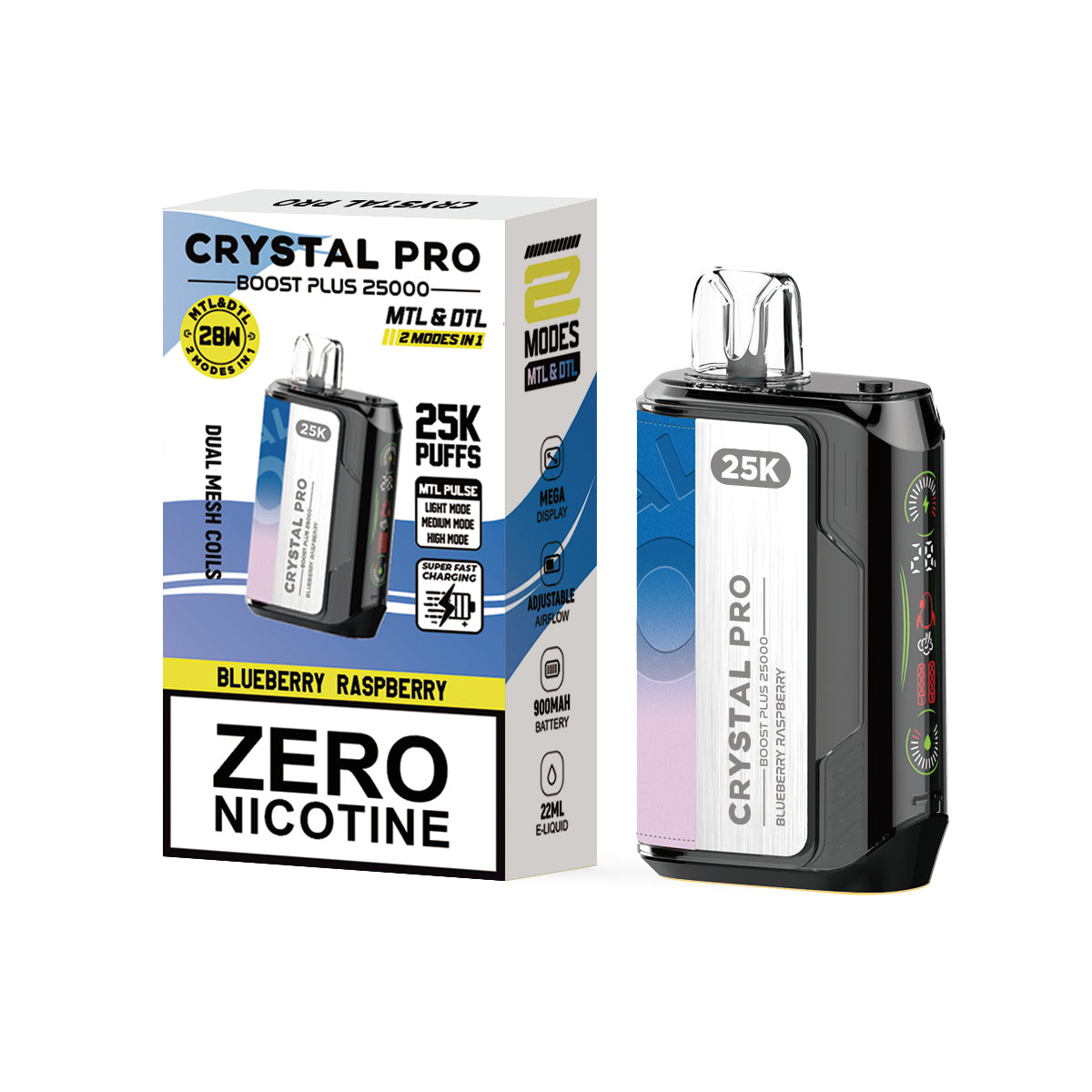 Crystal Pro Boost Plus 25000 Puffs Disposable Vape