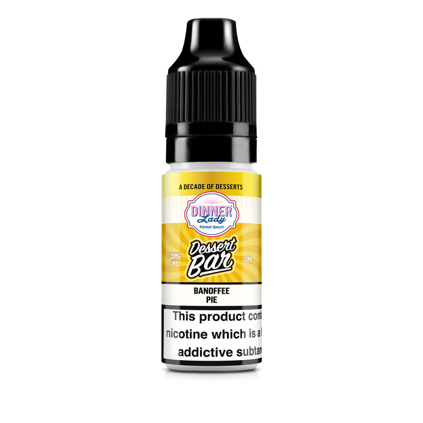 Banoffee Pie Nic Salt Vape Juice By Dinner Lady Dessert Bar Salts