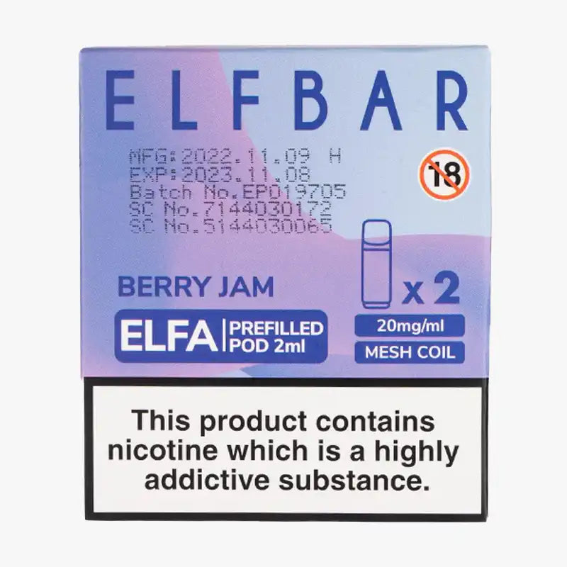 Berry Jam Elf Bar Elfa Prefilled Pod