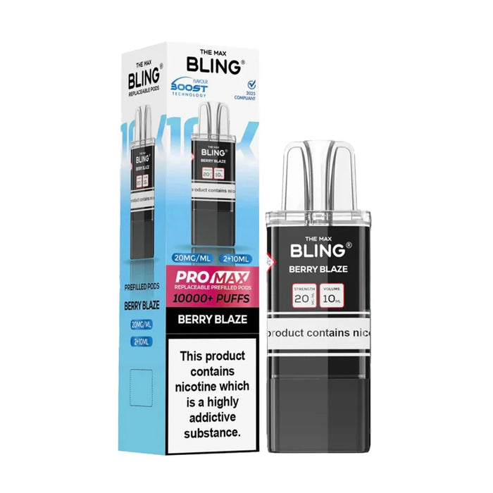 Berry Blaze The Bling Pro Max 10K Prefilled Pod + Refill Container