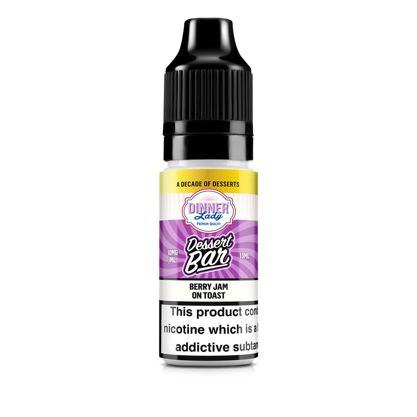 Berry Jam on Toast Nic Salt Vape Juice By Dinner Lady Dessert Bar Salts