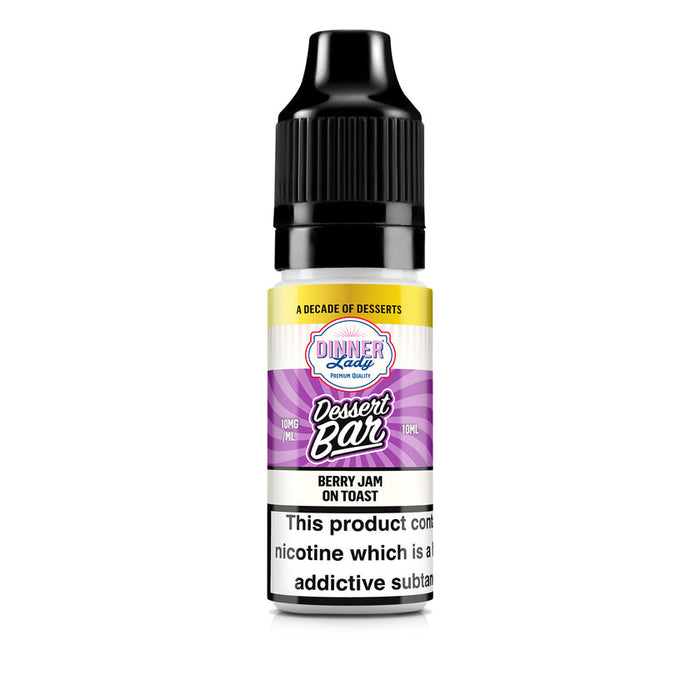 Berry Jam on Toast Nic Salt Vape Juice By Dinner Lady Dessert Bar Salts
