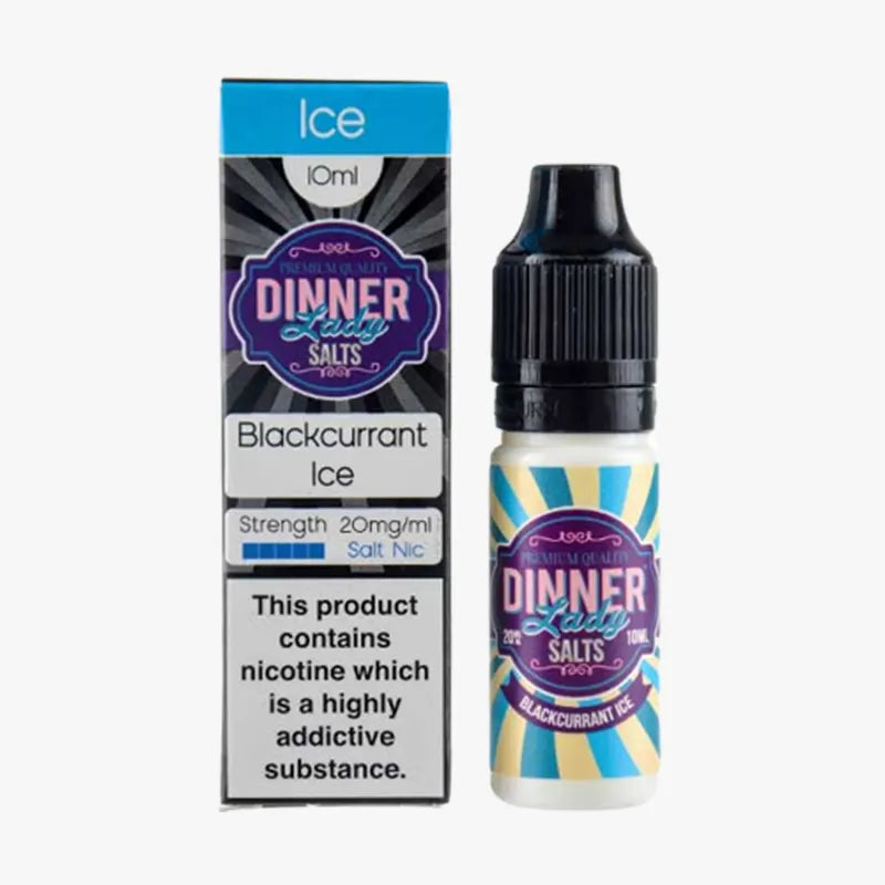 Blackcurrant Ice Nic Salt E-Liquid by Dinner Lady