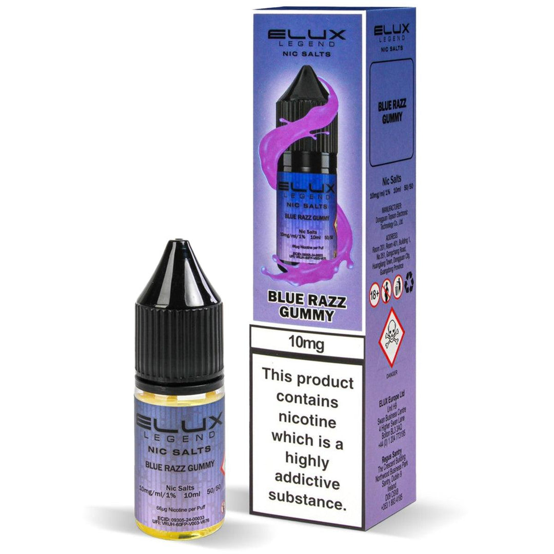 Blue Razz Gummy Nic Salt E-Liquid by Elux Legend - Vapours Deal Ltd