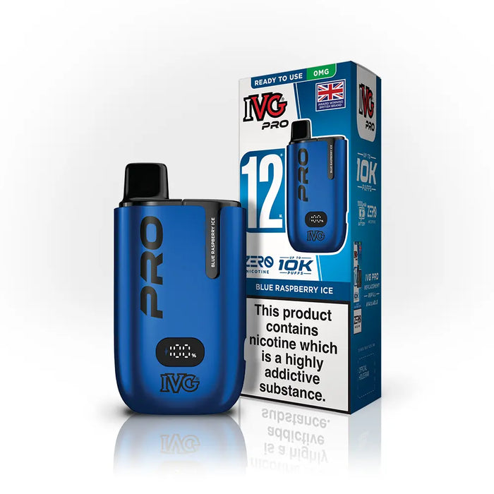 Blue_Raspberry_Ice IVG Pro 12 Prefilled Pod Kit - Zero Nicotine