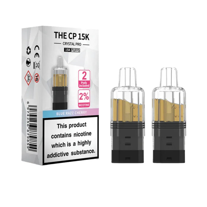Blue Razz Cherry Crystal Pro CP 15K Prefilled Pod + Refill Container