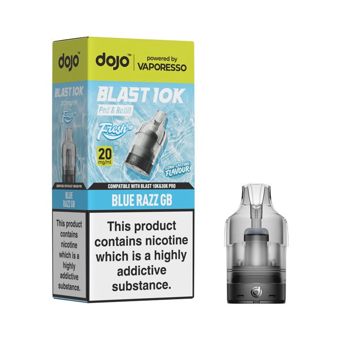 Blue Razz GB Vaporesso Dojo Blast 10K Fresh Refill Pods