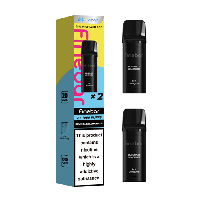 Blue Razz Lemonade Hayati Finebar 1000 Prefilled Pod