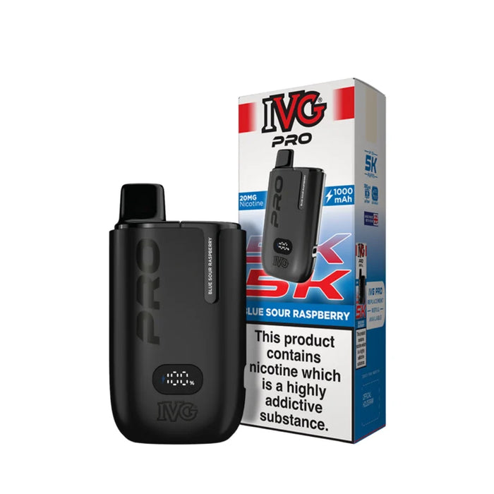 Blue Sour Raspberry IVG Pro 5K Prefilled Pod Kit