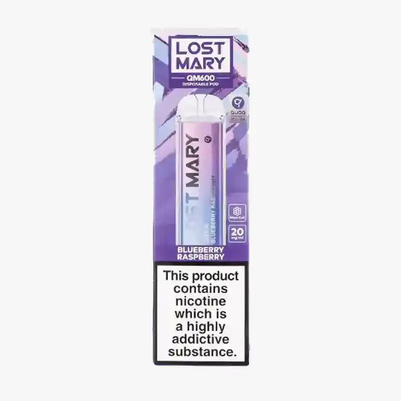 Blueberry Raspberry Lost Mary QM600 Box of 10