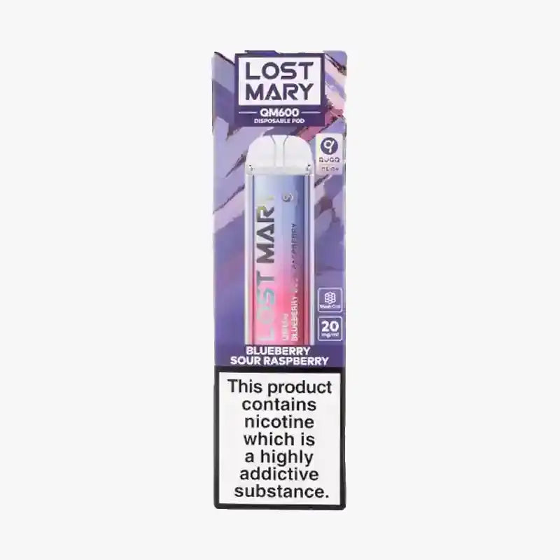 Blueberry Sour Raspberry Lost Mary QM600 Box of 10 