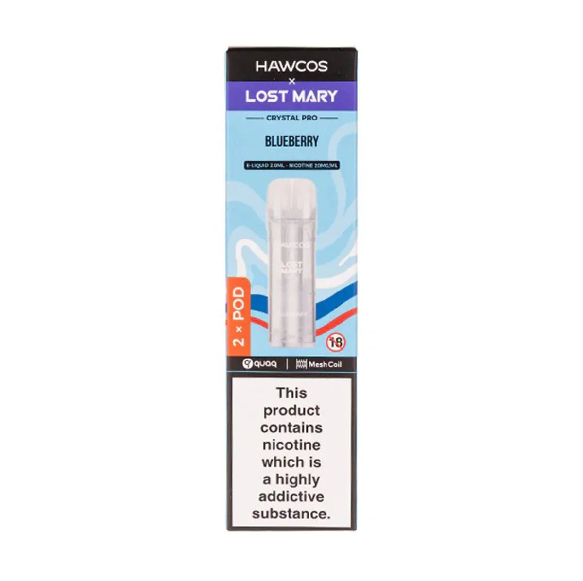 Hawcos x Lost Mary Crystal Pro Prefilled Pods Refill