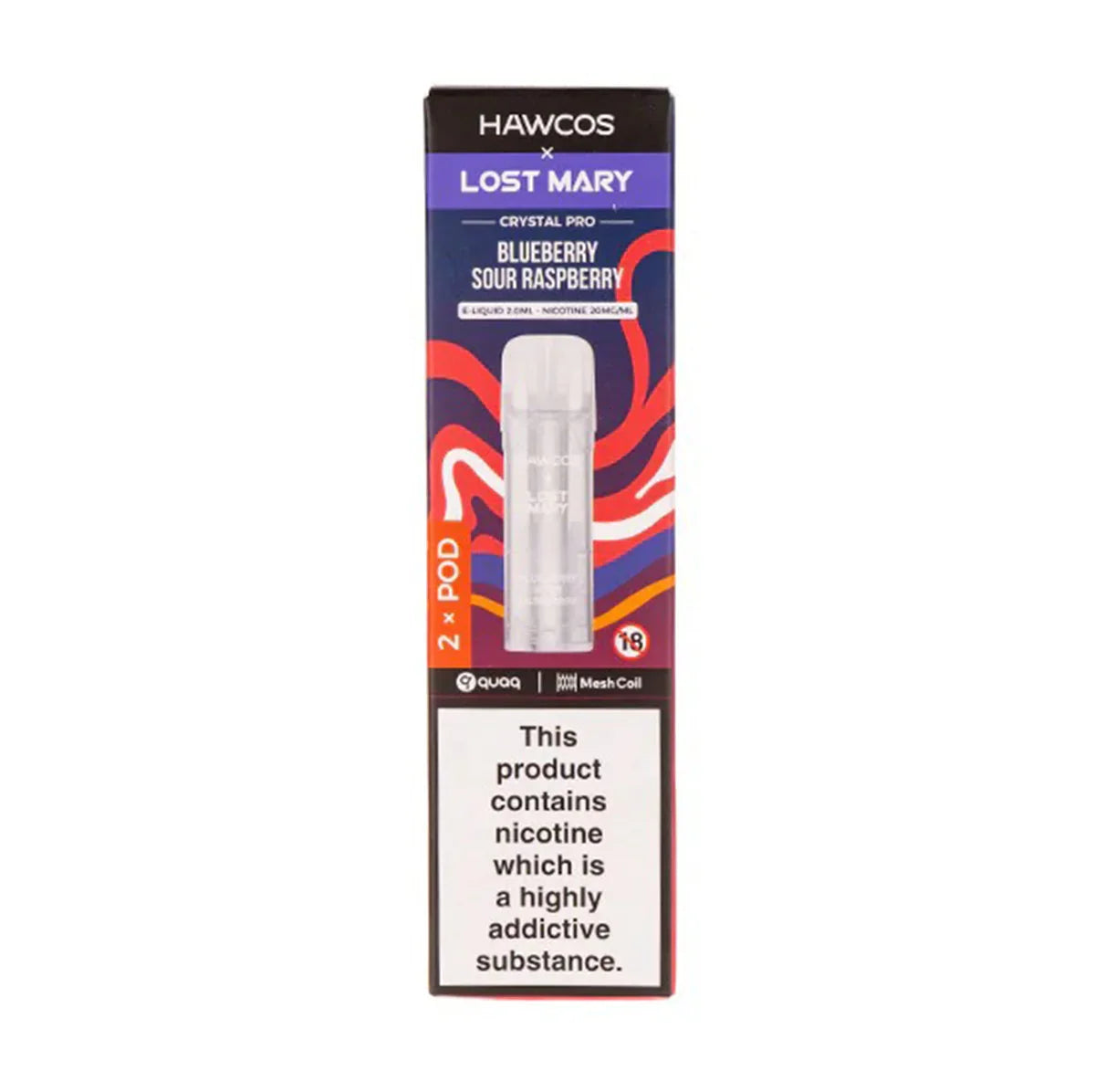 hawcos lost mary crystal Hawcos x Lost Mary Crystal Pro Prefilled Pods Refill