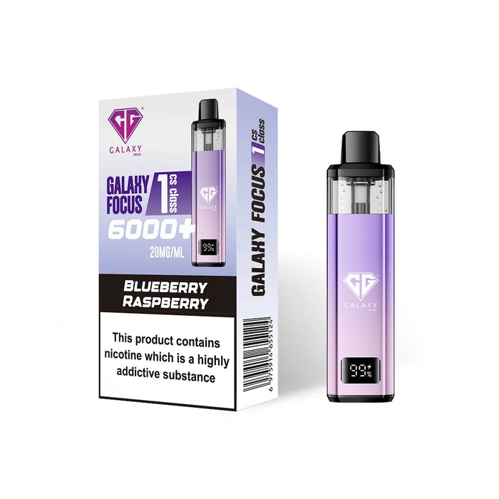 Blueberry Raspberry Crystal Galaxy Focus 1 6K Puffs Prefilled Pod Kit - Vapour Deal LTD