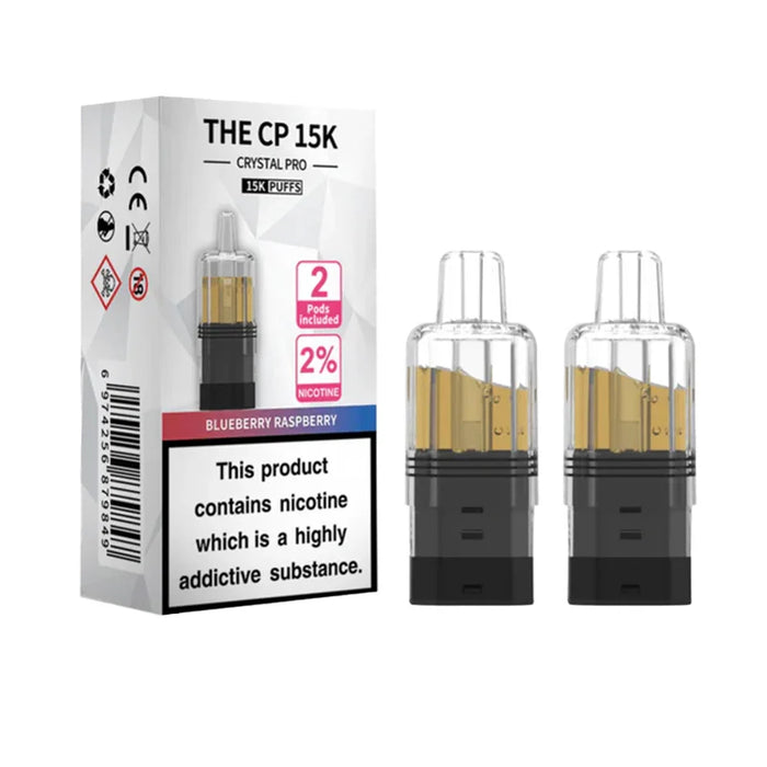 Blueberry Raspberry Crystal Pro CP 15K Prefilled Pod + Refill Container