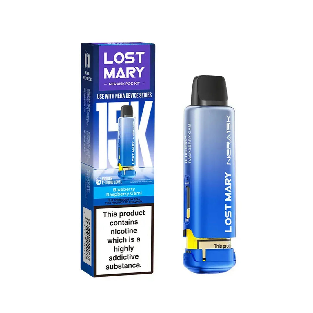 Blueberry Raspberry Gami Lost Mary Nera Fullview refill pods