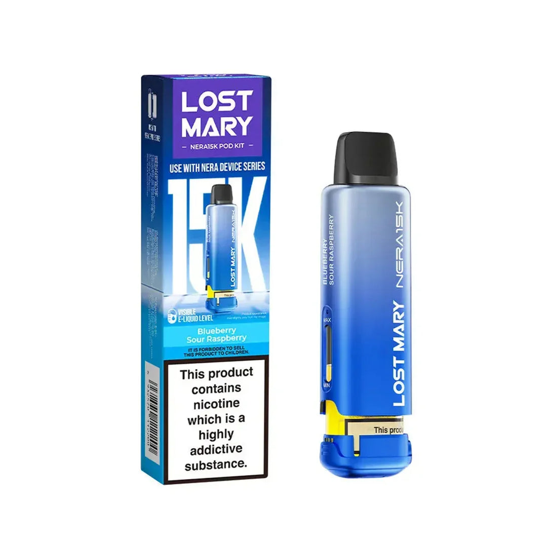 Blueberry Sour Raspberry Lost Mary Nera Fullview refill pods