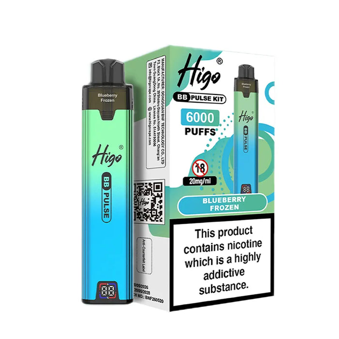 Blueberry frozen Higo BB Pulse 6000 Prefilled Pod Kit