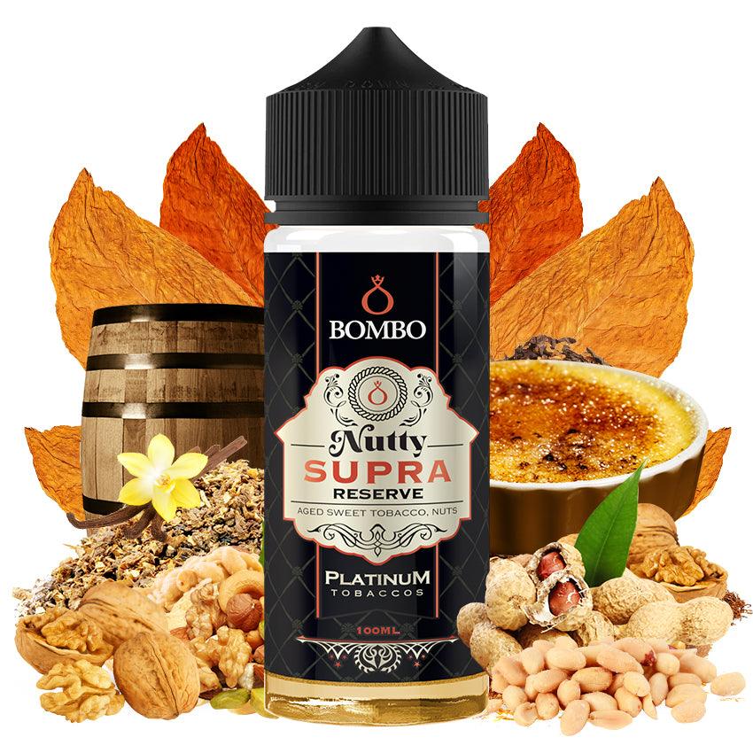 Bombo Nutty Supra Reserve 100ml E-Liquid Shortfill - Vapours Deal Ltd