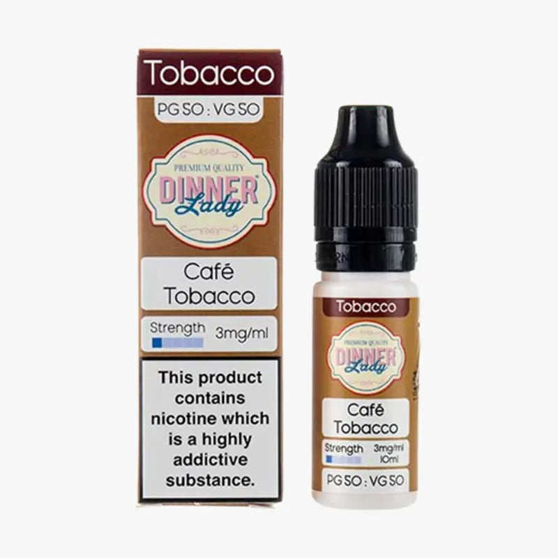 Cafe Tobacco 50/50 E-Liquid by Dinner Lady