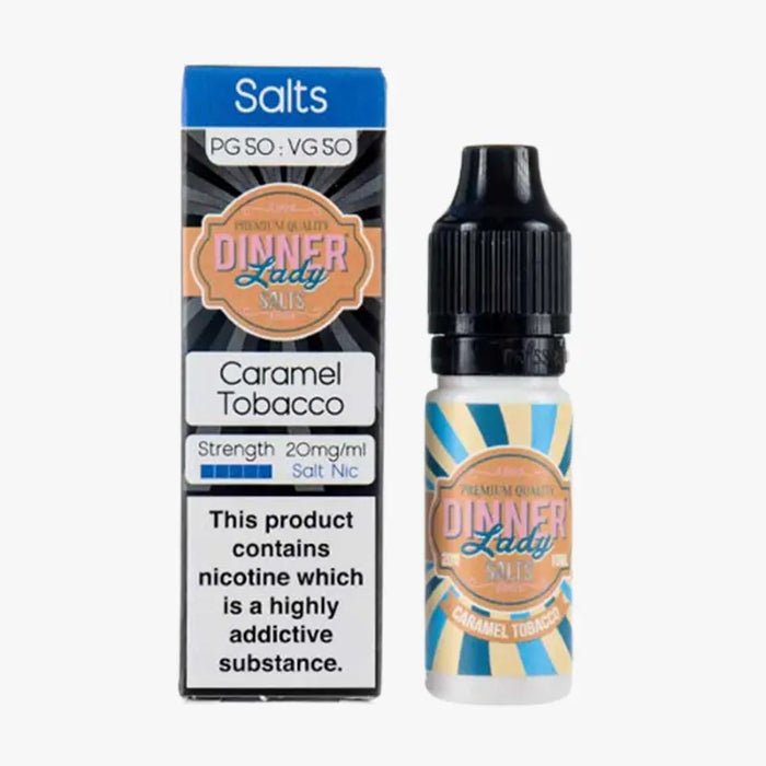 Caramel Tobacco Nic Salt E-Liquid by Dinner Lady