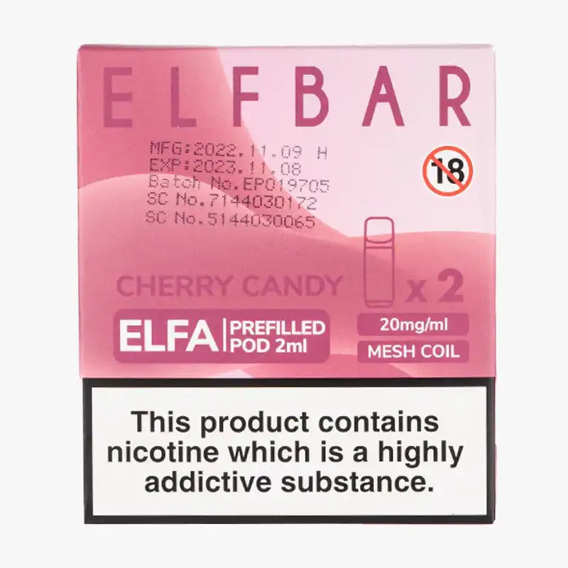 Cherry Candy Elf Bar Elfa Prefilled Pod
