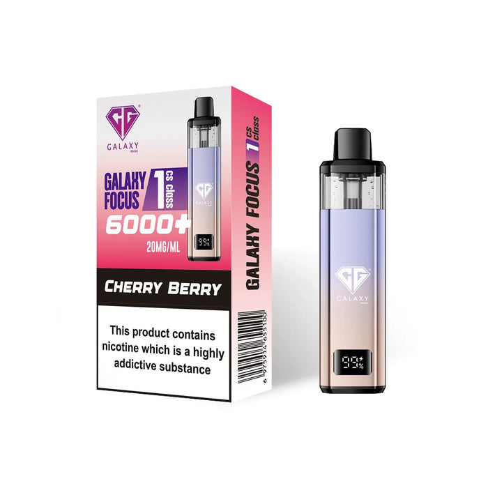 Cherry Berry Crystal Galaxy Focus 1 6K Puffs Prefilled Pod Kit - Vapour Deal LTD